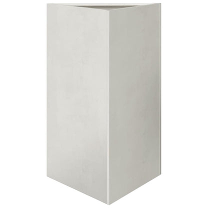 Garden Planter Triangular 50x43x75 cm Stainless Steel