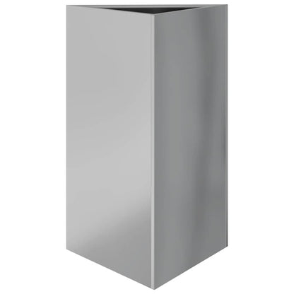 Garden Planters 2 pcs Triangular 50x43x75 cm Galvanized Steel