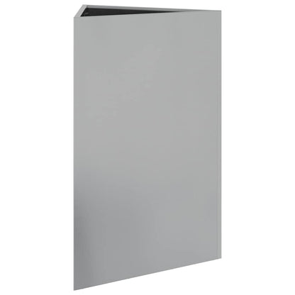 Garden Planters 2 pcs Triangular 50x43x75 cm Galvanized Steel