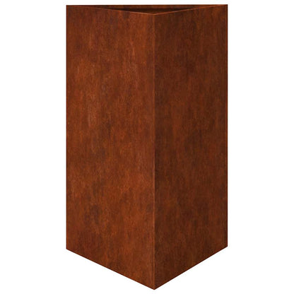 Garden Planters 2 pcs Triangular 50x43x75 cm Weathering Steel