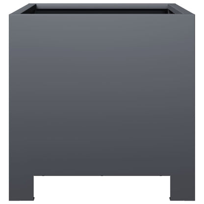 Garden Planters 2 pcs Anthracite 30x30x30 cm Steel