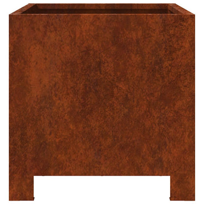 Garden Planters 2 pcs 30x30x30 cm Weathering Steel