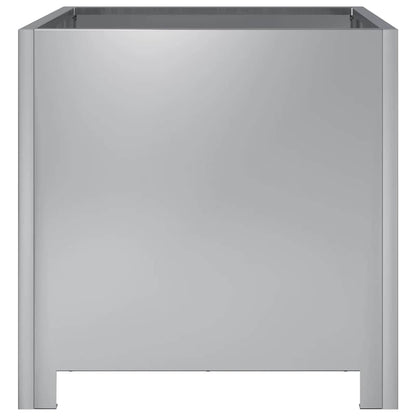 Garden Planters 2 pcs 40x40x40 cm Galvanised Steel