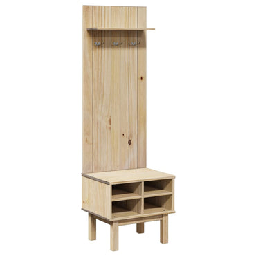 Hall Unit OTTA 50x40x160 cm Solid Wood Pine