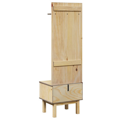 Hall Unit OTTA 50x40x160 cm Solid Wood Pine