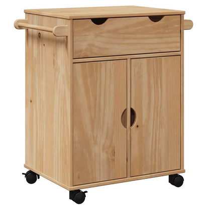 Kitchen Trolley OTTA 59x45x80 cm Solid Wood Pine