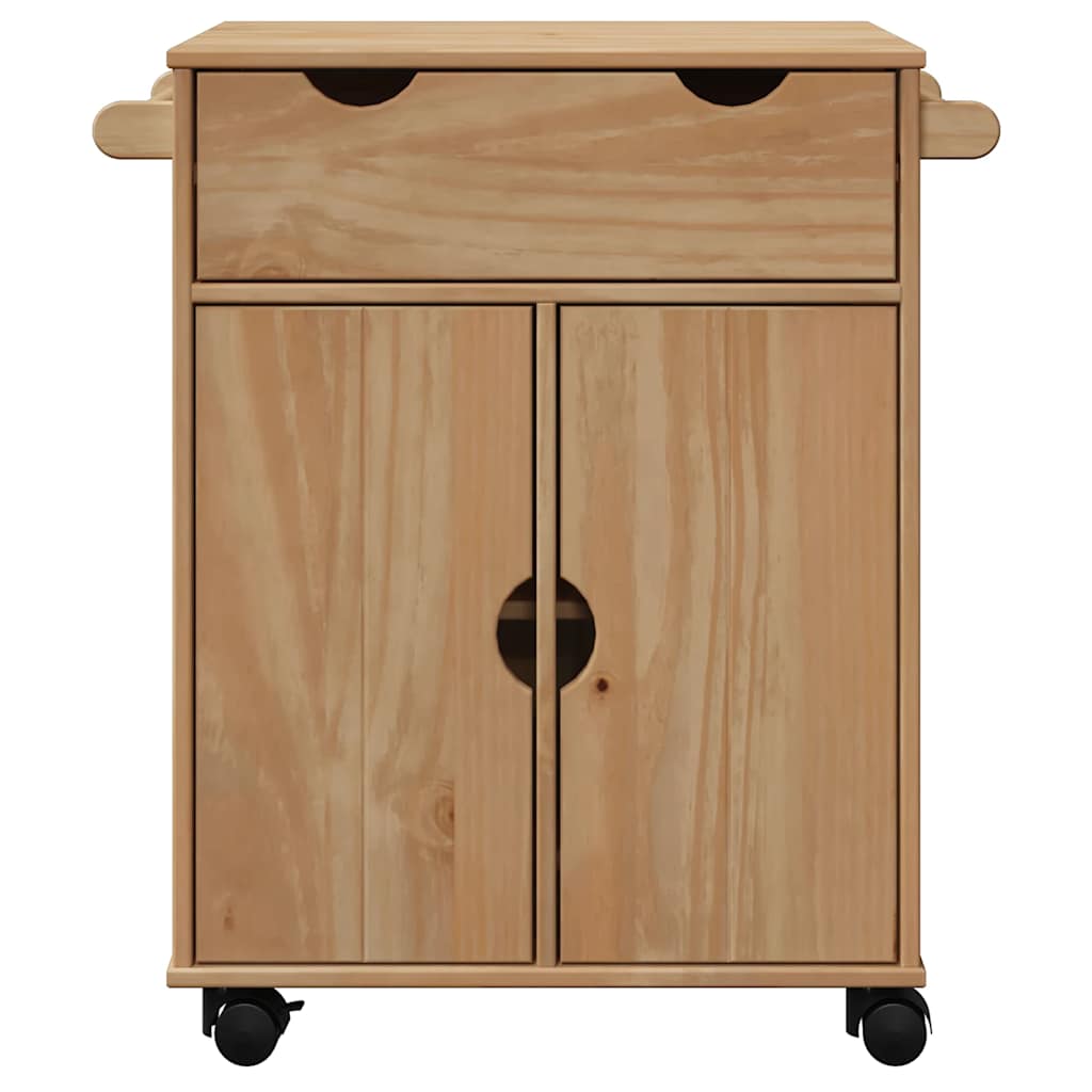 Kitchen Trolley OTTA 59x45x80 cm Solid Wood Pine