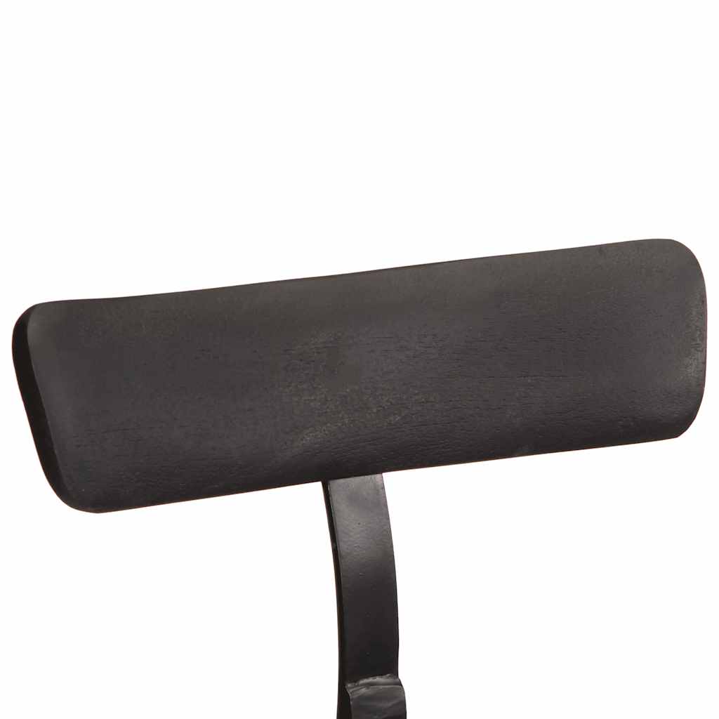 Bar Stools 2 pcs Black 49x43x88 cm Solid Wood Mango