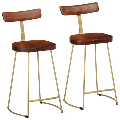 Bar Stools 2 pcs 49x43x88 cm Solid Wood Mango