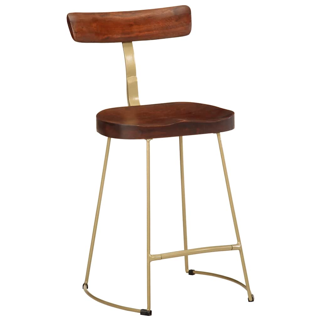 Bar Stools 2 pcs 49x43x79 cm Solid Wood Mango