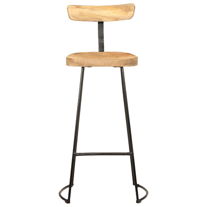 Bar Stools 2 pcs 49x43x103 cm Solid Wood Mango