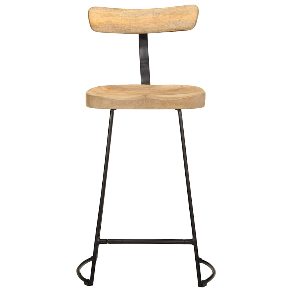 Bar Stools 2 pcs 49x43x88 cm Solid Wood Mango