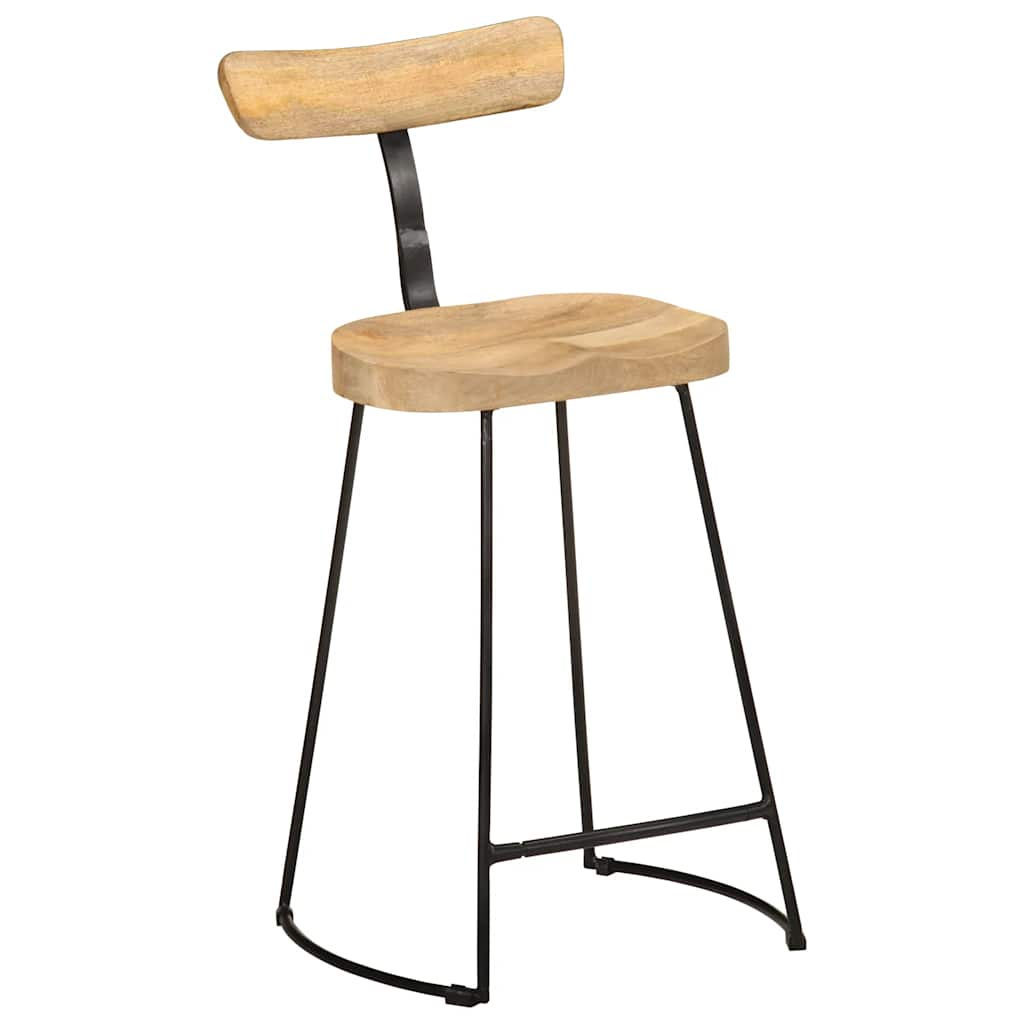 Bar Stools 2 pcs 49x43x88 cm Solid Wood Mango