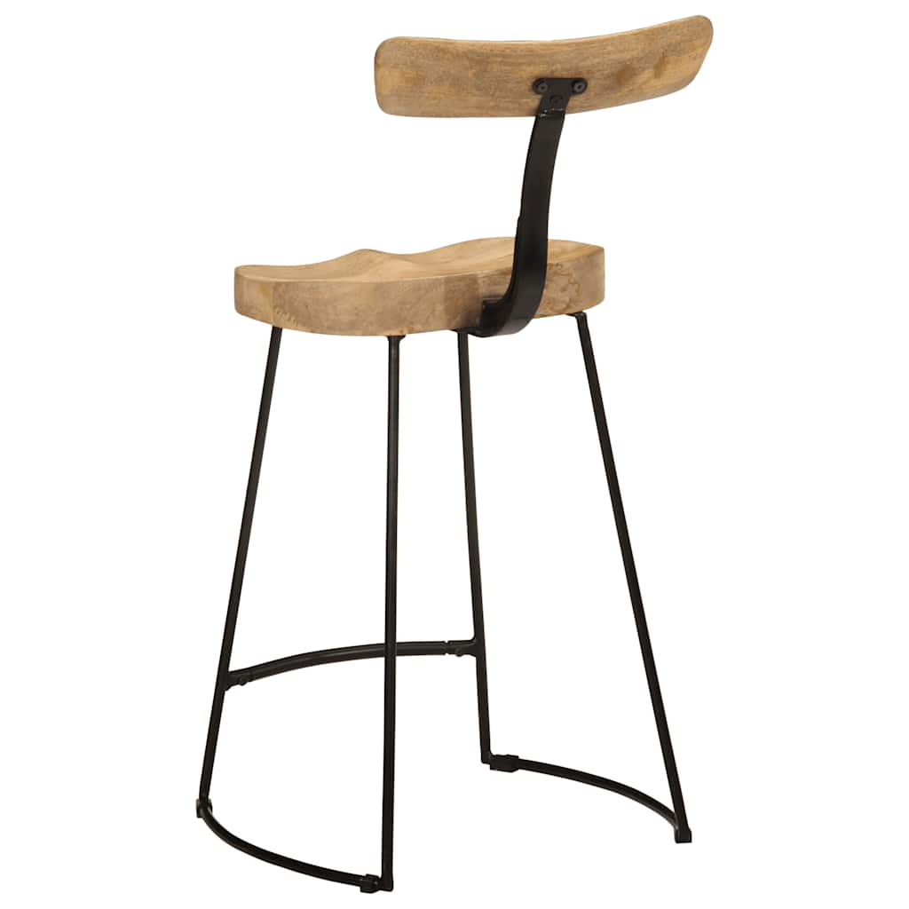 Bar Stools 2 pcs 49x43x88 cm Solid Wood Mango