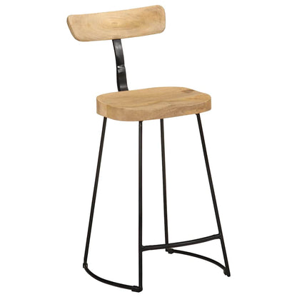 Bar Stools 2 pcs 49x43x88 cm Solid Wood Mango