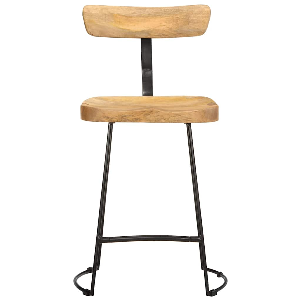 Bar Stools 2 pcs 49x43x79 cm Solid Wood Mango