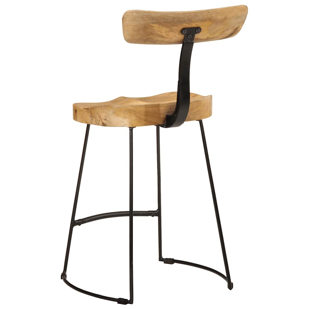 Bar Stools 2 pcs 49x43x79 cm Solid Wood Mango