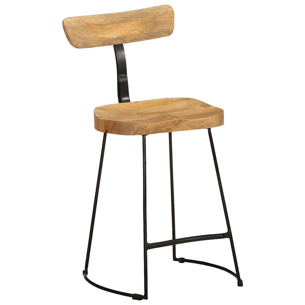 Bar Stools 2 pcs 49x43x79 cm Solid Wood Mango