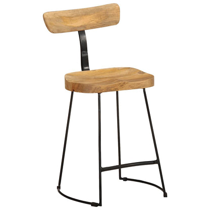 Bar Stools 2 pcs 49x43x79 cm Solid Wood Mango