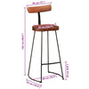 Bar Stools 2 pcs 49x43x103 cm Solid Wood Mango