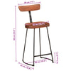 Bar Stools 2 pcs 49x43x88 cm Solid Wood Mango