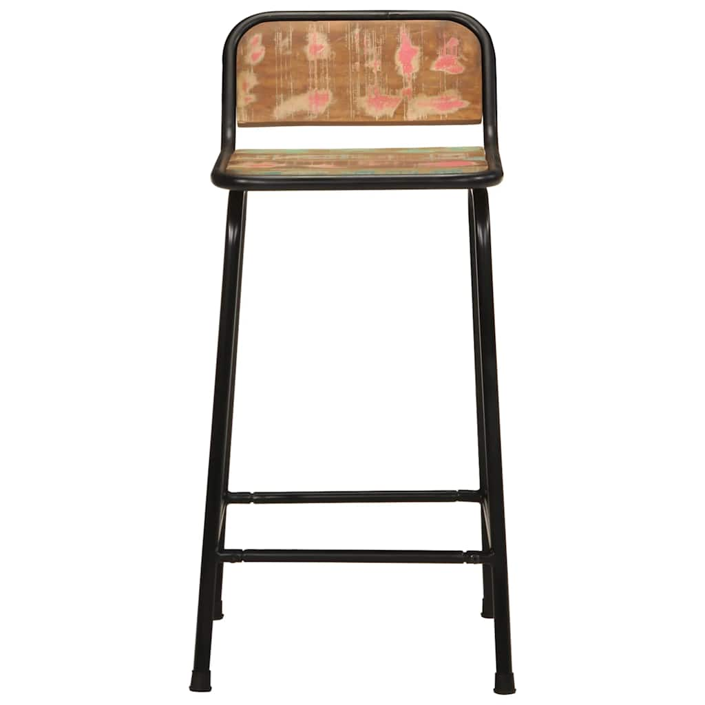 Bar Stools 2 pcs 46x35.5x80 cm Solid Wood Reclaimed