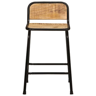 Bar Stools 4 pcs 46x35.5x70 cm Solid Wood Rough Mango