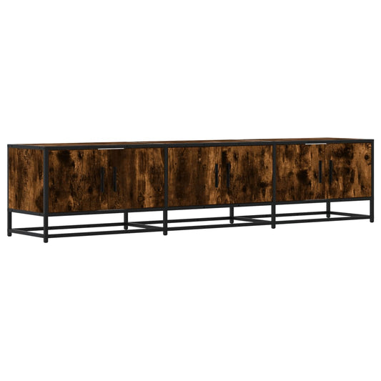 TV Cabinet Smoked Oak 180x35x41 cm Engineered Wood