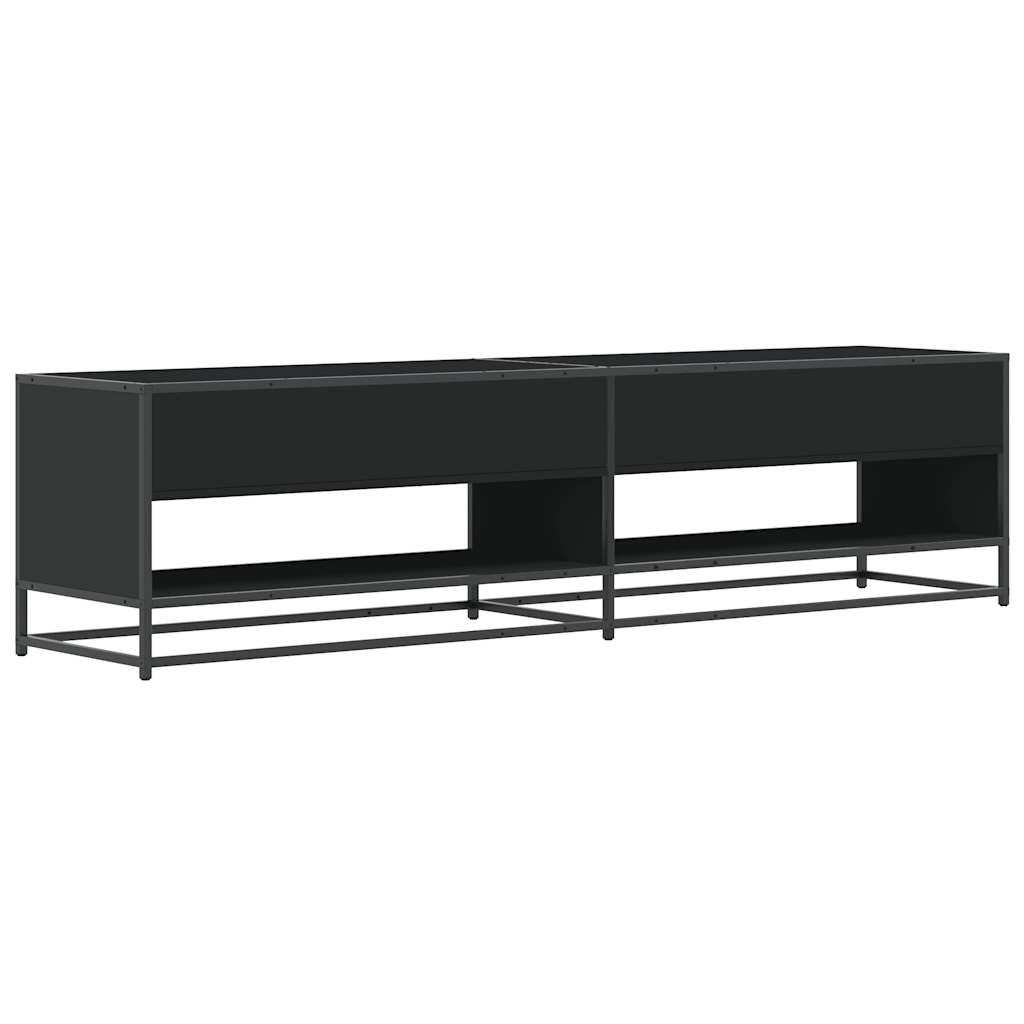 TV Cabinet Black 180.5x40x46 cm Engineered Wood