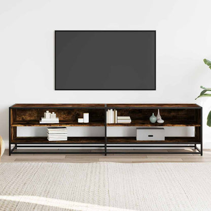 TV Cabinet Smoked Oak 180,5x40x46 cm Engineered Wood