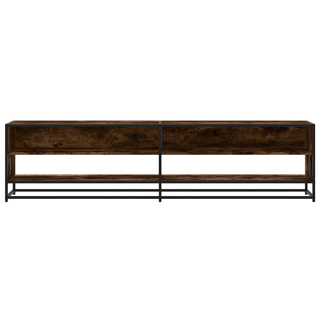 TV Cabinet Smoked Oak 180,5x40x46 cm Engineered Wood