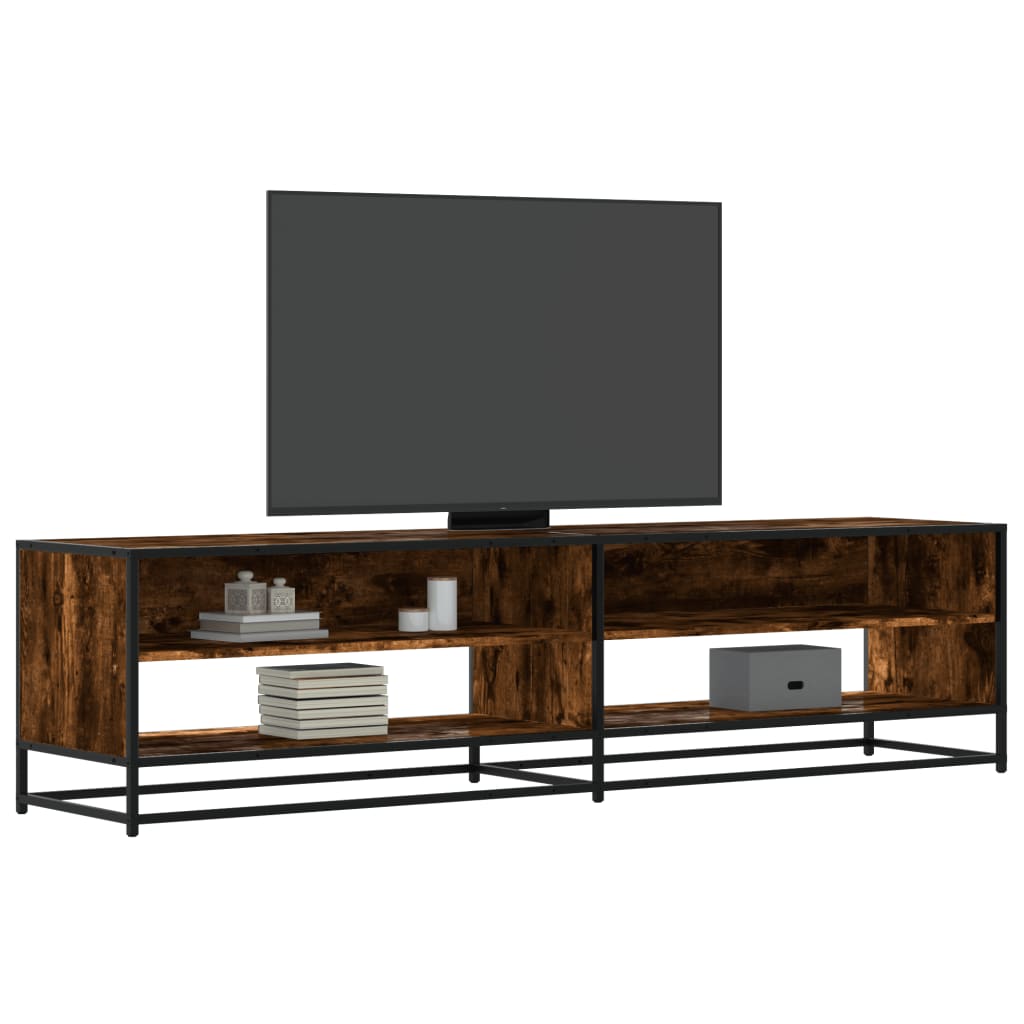 TV Cabinet Smoked Oak 180,5x40x46 cm Engineered Wood