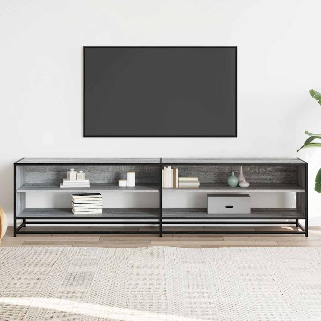 TV Cabinet Grey Sonoma 180,5x40x46 cm Engineered Wood