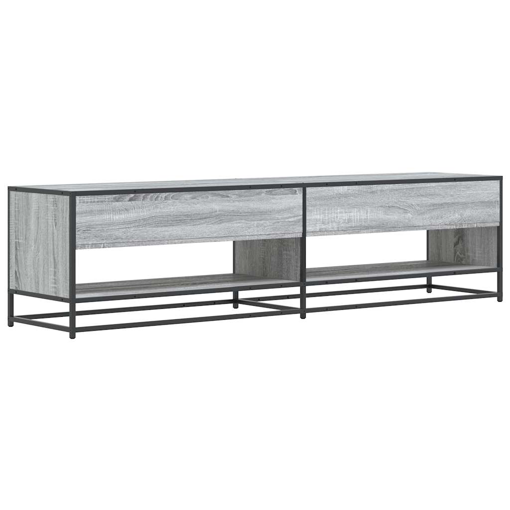 TV Cabinet Grey Sonoma 180,5x40x46 cm Engineered Wood