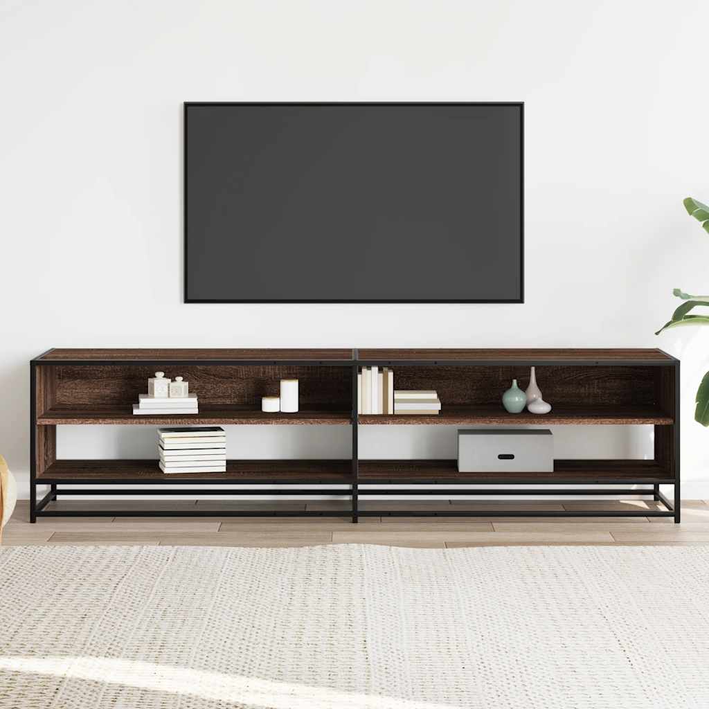 TV Cabinet Brown Oak 180,5x40x46 cm Engineered Wood