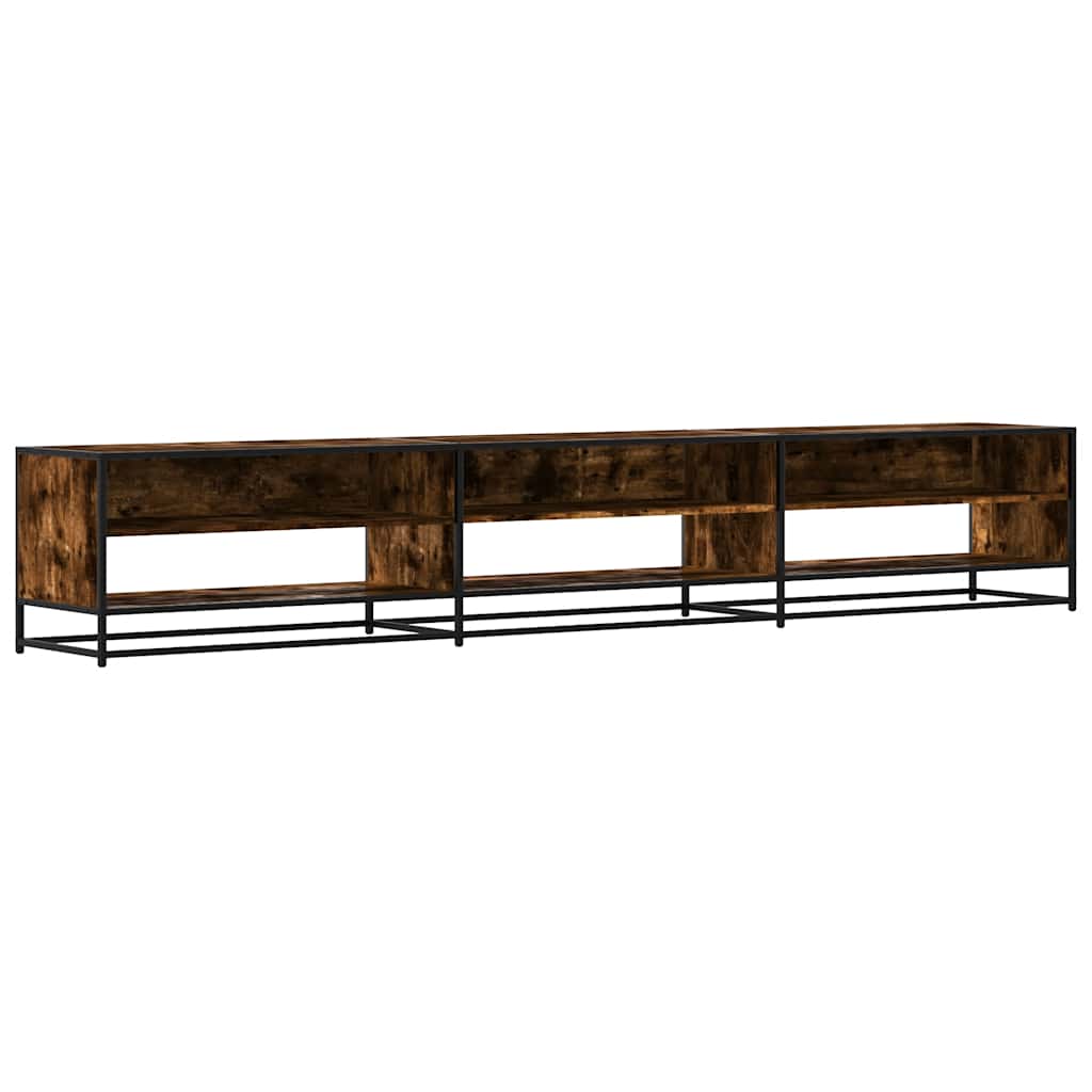 TV Cabinet Smoked Oak 270x40x46 cm Engineered Wood