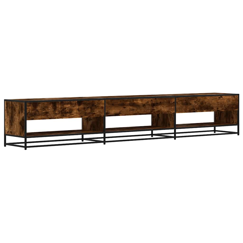 TV Cabinet Smoked Oak 270x40x46 cm Engineered Wood