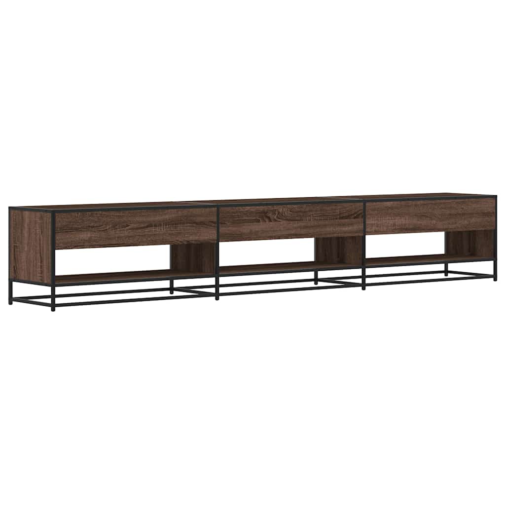 TV Cabinet Brown Oak 270x40x46 cm Engineered Wood