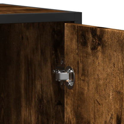 Sideboard Smoked Oak 92x35x76 cm Engineered Wood
