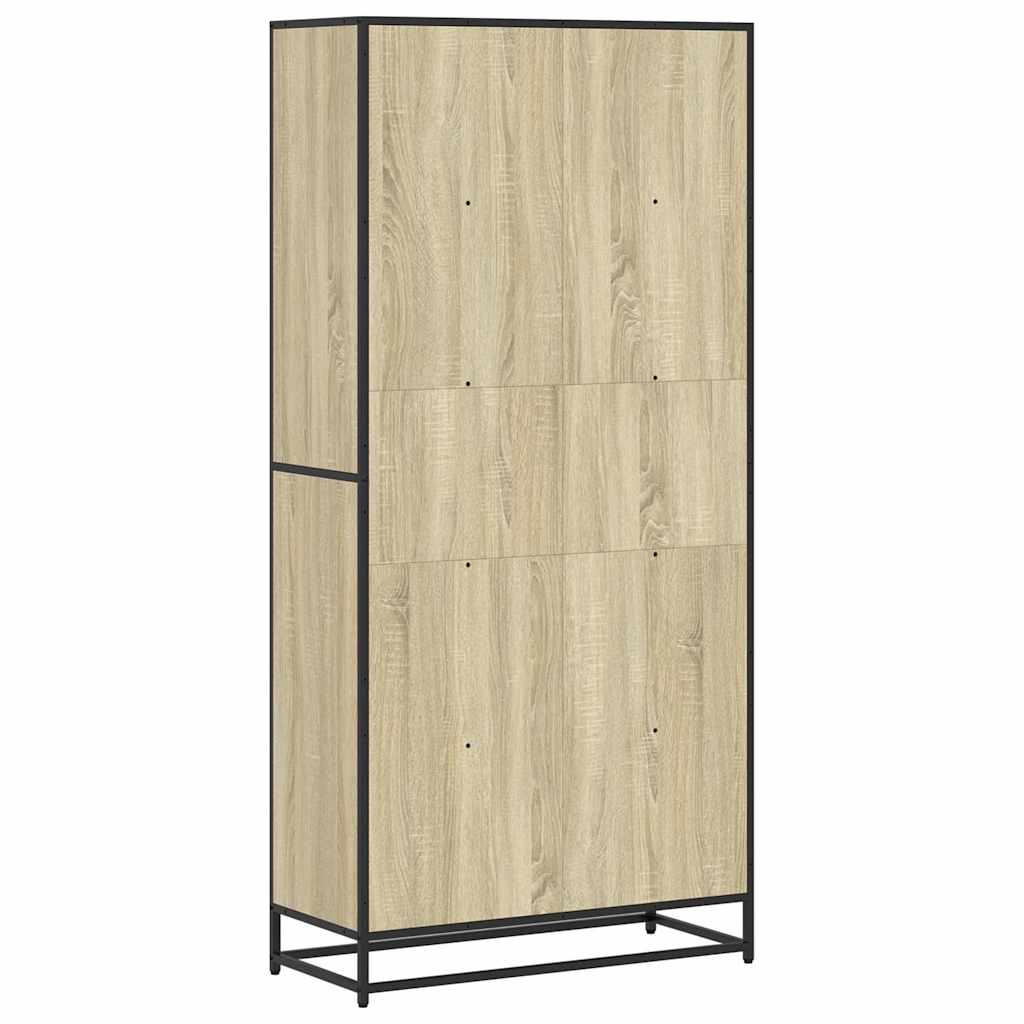 Bookcase Sonoma Oak 80.5x35x170.5 cm Engineered Wood