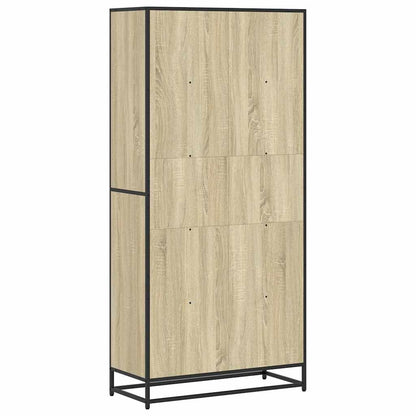 Bookcase Sonoma Oak 80.5x35x170.5 cm Engineered Wood