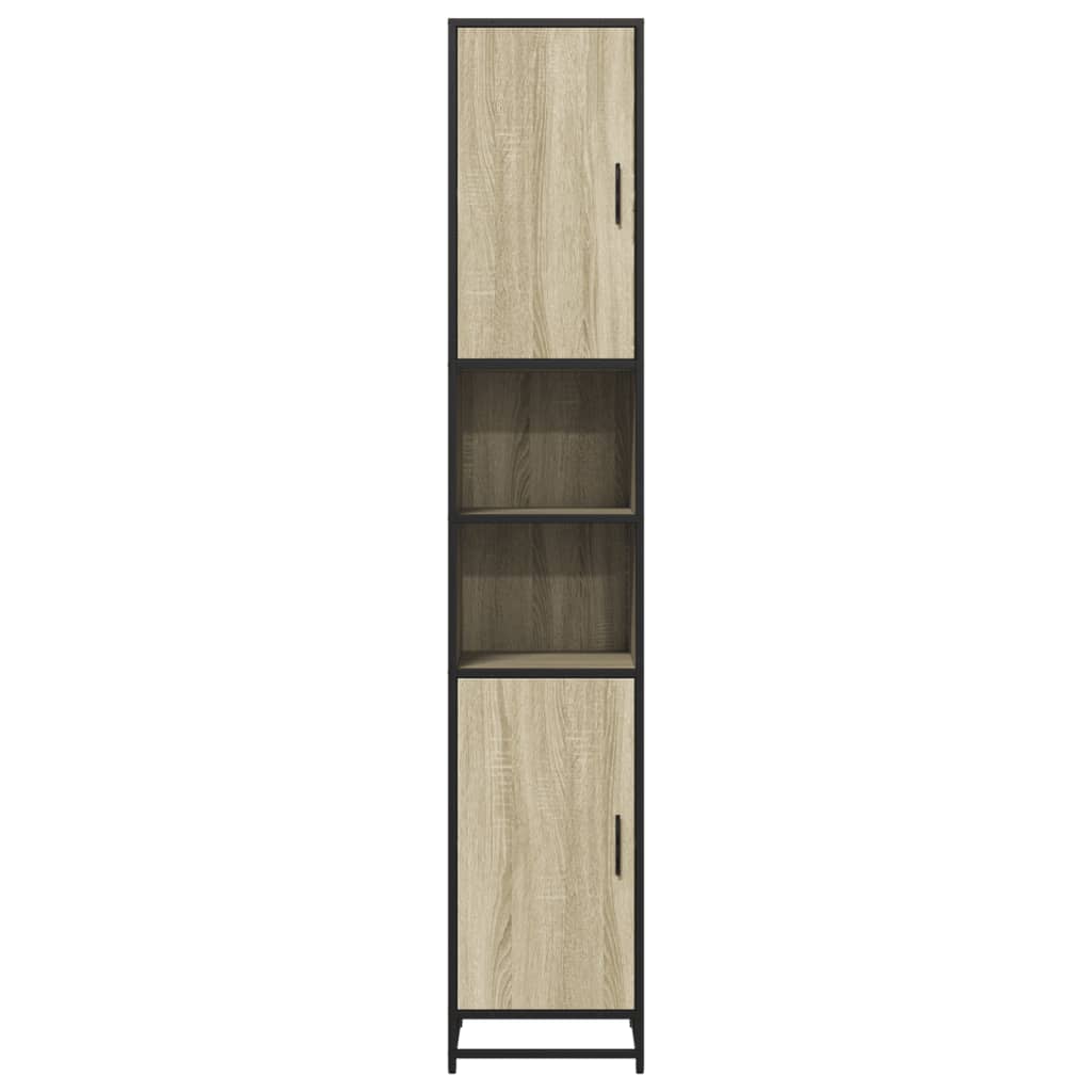 Bathroom Cabinet | Sonoma oak | Engineered Wood | Tall | Bathroom Cabinet