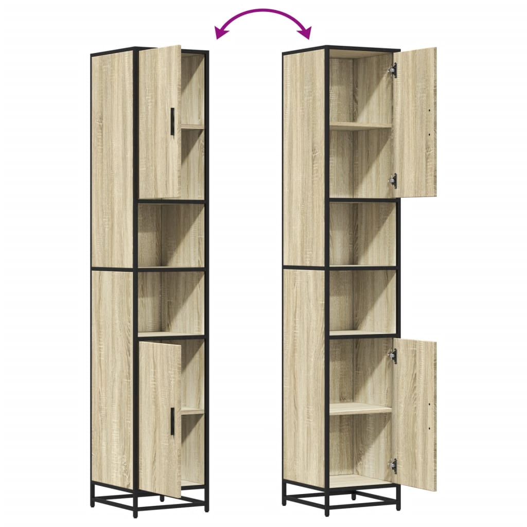Bathroom Cabinet | Sonoma oak | Engineered Wood | Tall | Bathroom Cabinet