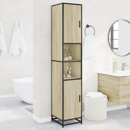 Bathroom Cabinet | Sonoma oak | Engineered Wood | Tall | Bathroom Cabinet
