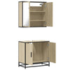 2 Piece Bathroom Furniture Set Sonoma Oak Engineered Wood