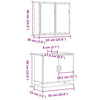 2 Piece Bathroom Furniture Set Grey Sonoma Engineered Wood