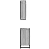 2 Piece Bathroom Furniture Set Grey Sonoma Engineered Wood