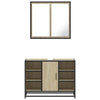 2 Piece Bathroom Furniture Set Sonoma Oak Engineered Wood