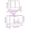 2 Piece Bathroom Furniture Set Grey Sonoma Engineered Wood