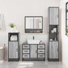 2 Piece Bathroom Furniture Set Grey Sonoma Engineered Wood